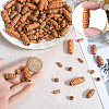 SUNNYCLUE 150Pcs 5 Styles Imitation Wood Acrylic Beads SACR-SC0001-38A-3