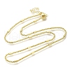 Rack Plating Brass Rectangle Cable Chain Necklaces MAK-L042-04G-1