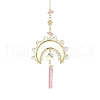 Natural Quartz Crystal Nuggets Pendant Decorations HJEW-TA00056-1