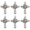 SUNNYCLUE 10Pcs Tibetan Style Alloy Big Pendants FIND-SC0005-83-1
