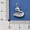 925 Sterling Silver Micro Pave Clear Cubic Zirconia Charms STER-S009-03B-S-3