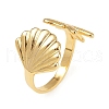 Brass Adjustable Cuff Rings for Women RJEW-B132-02B-G-4