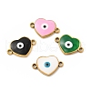 201 Stainless Steel Enamel Connector Charms STAS-P320-14G-1