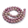 Natural Rhodonite Beads Strands G-S259-08-6mm-2