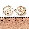 Rack Plating Alloy Resin Imitation Shell Pendants FIND-E043-09KCG-3