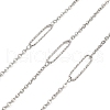 Tarnish Resistant Handmade 304 Stainless Steel Oval Link Chains CHS-G025-03P-1