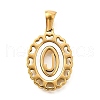 Golden 304 Stainless Steel Pendants STAS-K300-02G-J-1