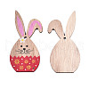 Single-Sided Printed Wood Big Pendants WOOD-N005-89-A03-1