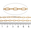 PVD Vacuum Plating 304 Stainless Steel Paperclip Chains CHS-H026-02G-01-2
