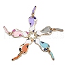 35Pcs 5 Colors Eco-Friendly Alloy Enamel Pendants ENAM-CJ0002-82-3