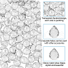 FIBLOOM Electroplate Transparent Glass Beads Strands EGLA-FI0001-01B-4