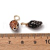 Spiral Shell Pendants PALLOY-JF02492-02-3