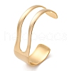 304 Stainless Steel Cuff Bangles for Women BJEW-B123-01G-2