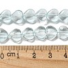 Baking Paint Transparent Glass Beads Strands DGLA-A08-T8mm-KD05-4