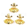 Rack Plating Real 18K Gold Plated Brass Pendants KK-B077-29G-02-1