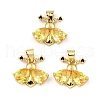 Rack Plating Real 18K Gold Plated Brass Pendants KK-B077-29G-02-1