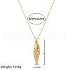 Lucky Fish Brass Micro Pave Clear Cubic Zirconia Pendant Necklaces FS-WG3FDBB-01-4
