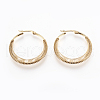 304 Stainless Steel Hoop Earrings EJEW-I213-C-03G-1