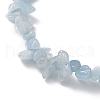 Electroplated Hexagon Prism Natural Quartz Chip Beaded Stretch Bracelets fo Women BJEW-JB10756-02-4