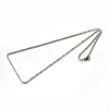 Tarnish Resistant 304 Stainless Steel Rope Chain Necklaces STAS-M174-011P-B-2