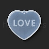 Silicone Heart with Hollow Word LOVE Pendant Molds DIY-C061-05A-4