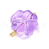 7Pcs 7 Colors Transparent Spray Painted Glass Charms PALLOY-JF03518-01-4