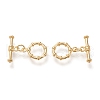 Brass Toggle Clasps KK-F820-10G-1