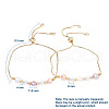 Mother's Day Jewellery Adjustable Brass Slider Bracelets BJEW-JB05182-6