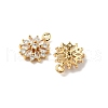 Brass Micro Pave Cubic Zirconia Pendants KK-D373-05G-2