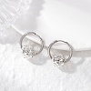 304 Stainless Steel Hoop Earrings EJEW-JE06450-02-1
