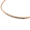 Alloy Crystal Rhinestone Box Chain Slider Bracelets BJEW-F469-01KCG-2