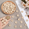 Gorgecraft 300Pcs Wooden Buttons BUTT-GF0003-96-3