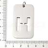 304 Stainless Steel Pendants STAS-M115-01P-H-3