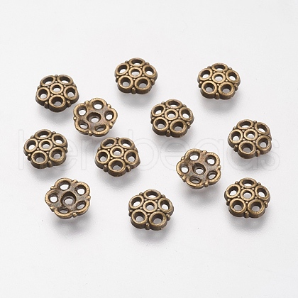 Tibetan Style Alloy Bead Caps X-MLF9832Y-NF-1