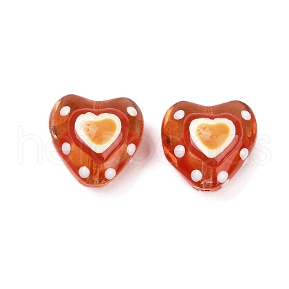 Handmade Lampwork Beads Strands LAMP-R004-06A-04-1