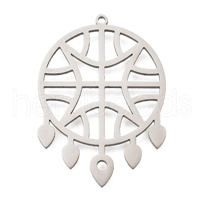 304 Stainless Steel Pendants STAS-S176-02P-1