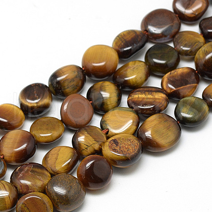 Natural Tiger Eye Beads Strands G-S264-01-1