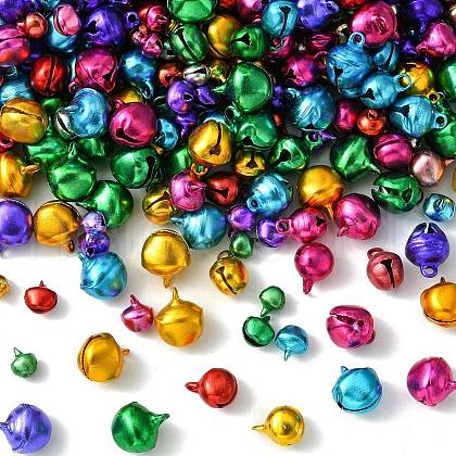 500Pcs 4 Styles Aluminum Bell Charms FIND-YW0004-03-1