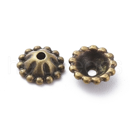 Tibetan Style Alloy Bead Caps MLF0768Y-1