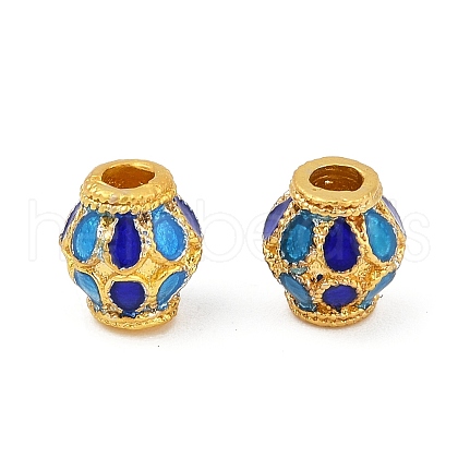 Brass Enamel Beads KK-Q081-08MG-1