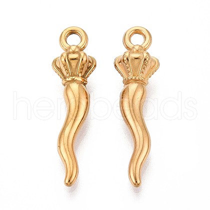 304 Stainless Steel Pendants STAS-T065-29G-1