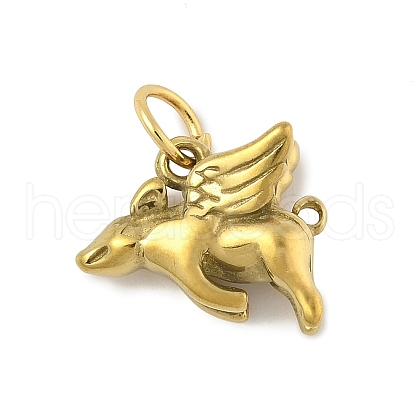 304 Stainless Steel Pendants STAS-P391-01H-G-1