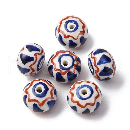 Handmade Porcelain Beads PORC-Q004-01B-1