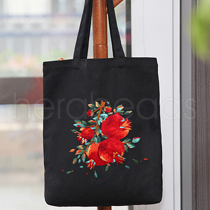 DIY Pomegranate Pattern Tote Bag Embroidery Kit PW22121380549-1
