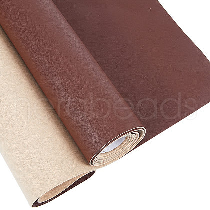 Rectangle PU Leather Fabric AJEW-WH0089-52C-02-1