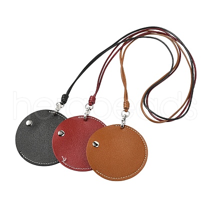 Leather Bluetooth Earphone Storage Bag Hanging Neck Necklace ST-CJ0027-03-1