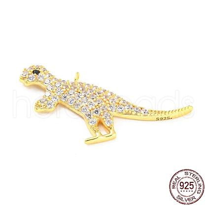 925 Sterling Silver Micro Pave Cubic Zirconia Pendants STER-Q190-05G-1