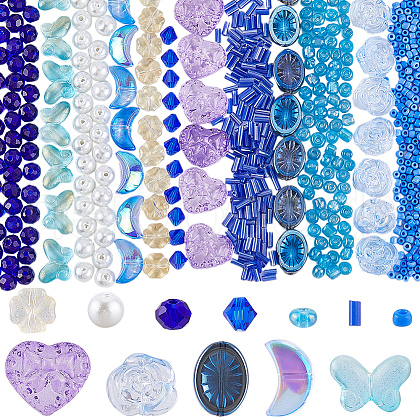SUNNYCLUE Transparent Glass Beads GLAA-SC0002-52-1