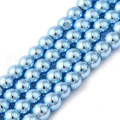 Electroplate Glass Beads Strands EGLA-C007-10G-1