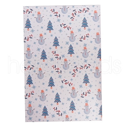 Christmas Theme Printed PVC Leather Fabric Sheets DIY-WH0158-61C-14-1